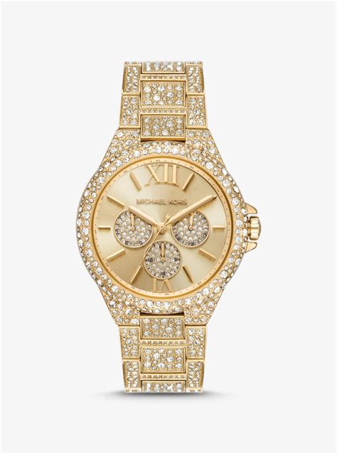 mk5720 michael kors|Oversized Camille Pavé Gold.